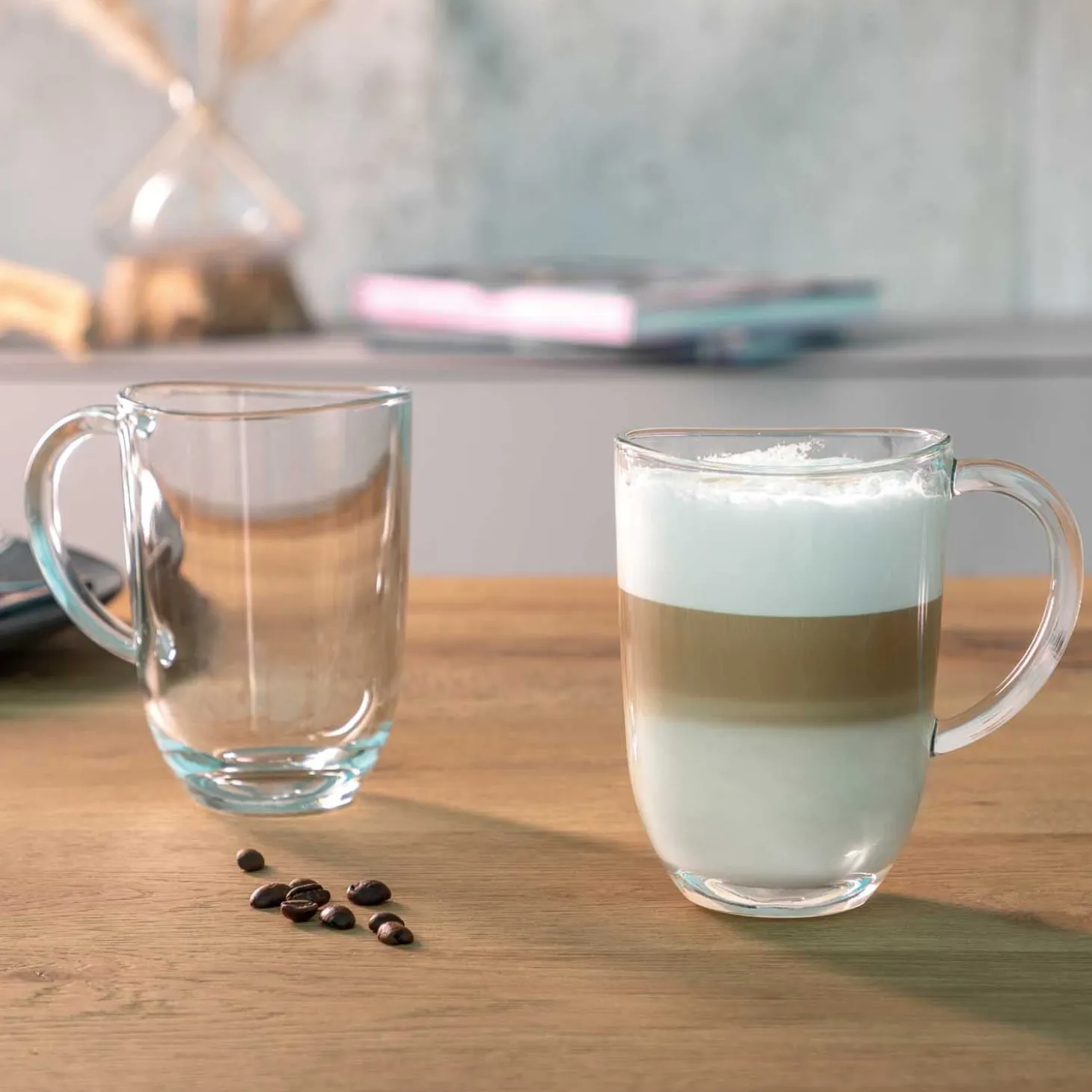 6 Latte Macchiatotassen NAPOLI 380 ml mit Untertassen