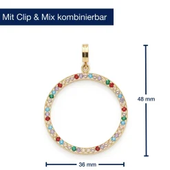 Anhänger CLARENCE gold Clip & Mix