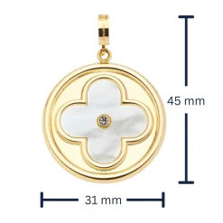 Anhänger HELENA gold Clip & Mix mit persönlicher Gravur