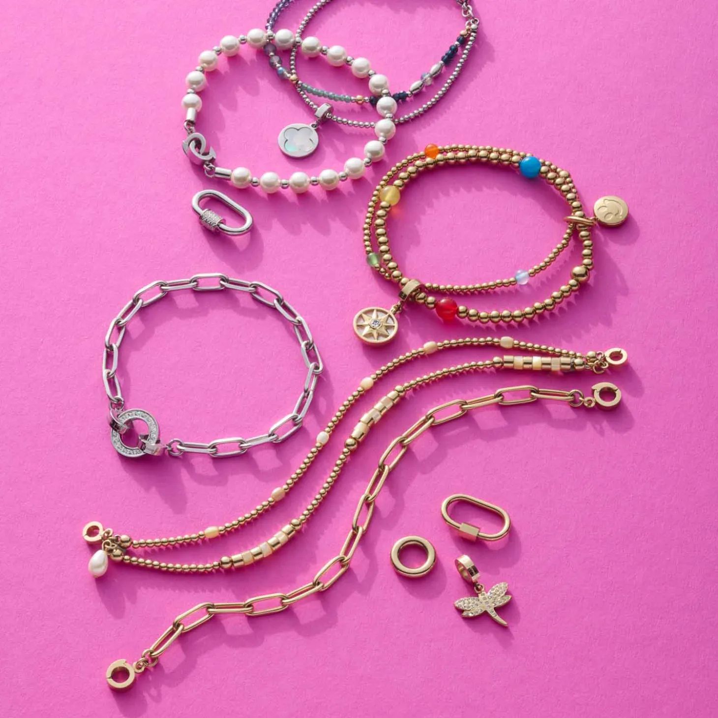Armband CARONNA gold Clip & Mix