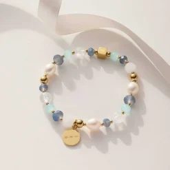 Armband HOPE gold/blau