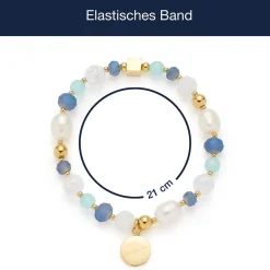 Armband HOPE gold/blau