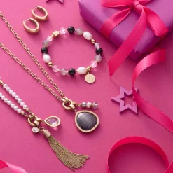 Armband HOPE gold/grau