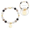 Armband HOPE gold/grau mit persönlicher Gravur