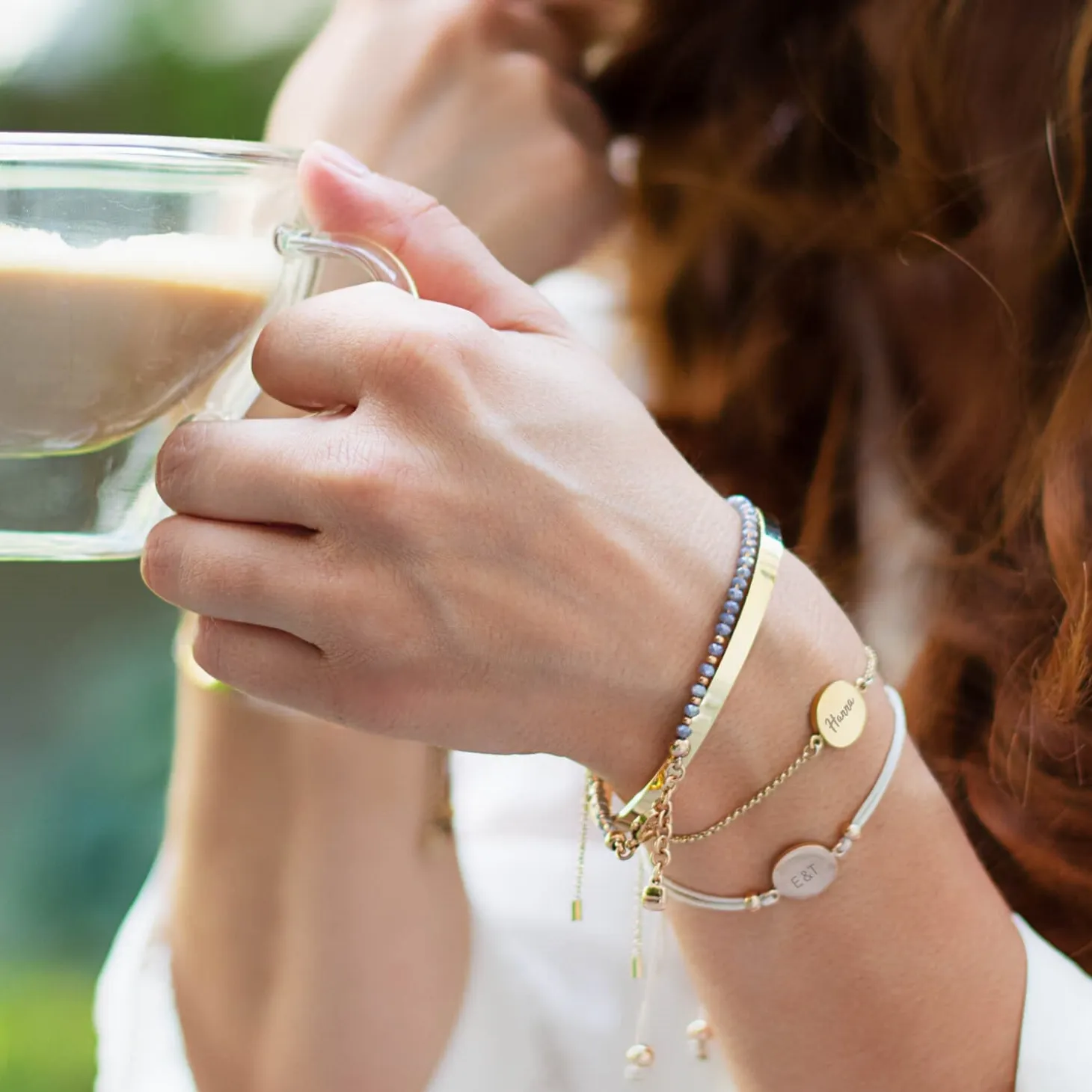Armband MARLA gold mit persönlicher Gravur