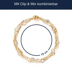 Armband REBECCA gold Clip & Mix
