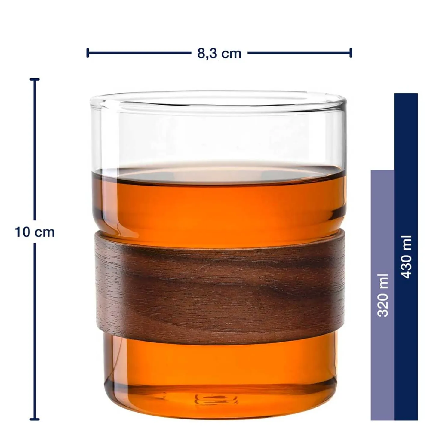 Becher NOVO LEGNO 430 ml 2er Set