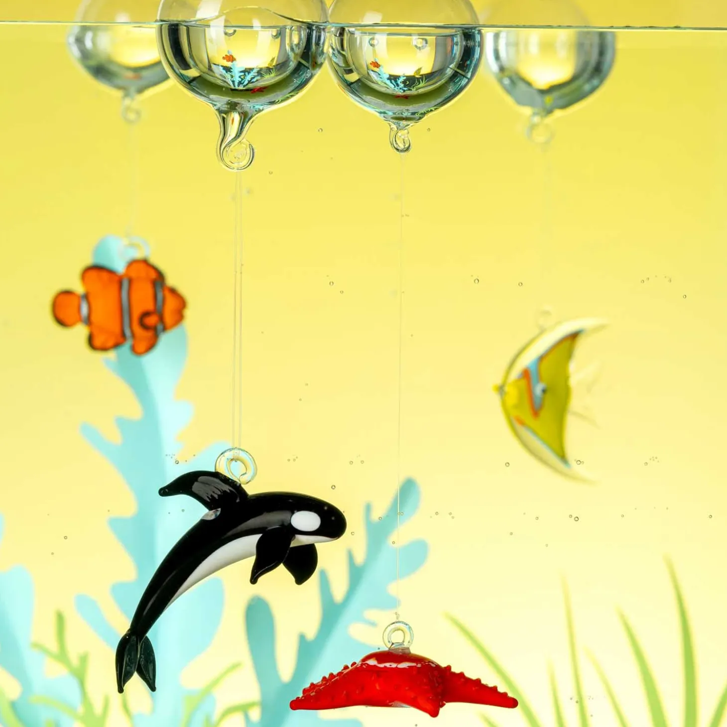 Clownfisch Delfin Fisch MARE 3er-Set