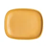 Dekoteller Metall CAMMINATA amber 17 cm x 21 cm