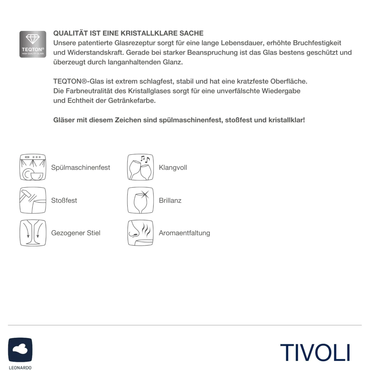 Digestifglas TIVOLI 100 ml 6er-Set