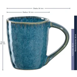 Espressotasse MATERA 90 ml blau 4er-Set