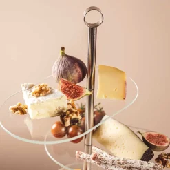 Etagere CENA silber asymetrisch 3-teilig