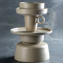 Geschirrset ROMA beige 6-teilig