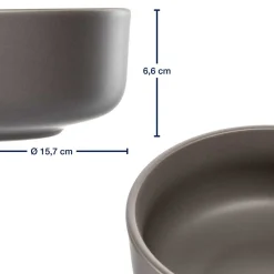 Geschirrset ROMA taupe 6-teilig