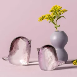Glasvogel VIVACE 7 cm rosé/lila