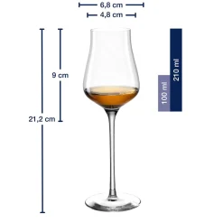 Grappaglas BRUNELLI 210 ml 6er-Set