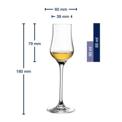 Grappaglas CIAO+ 85 ml mit persönlicher Gravur