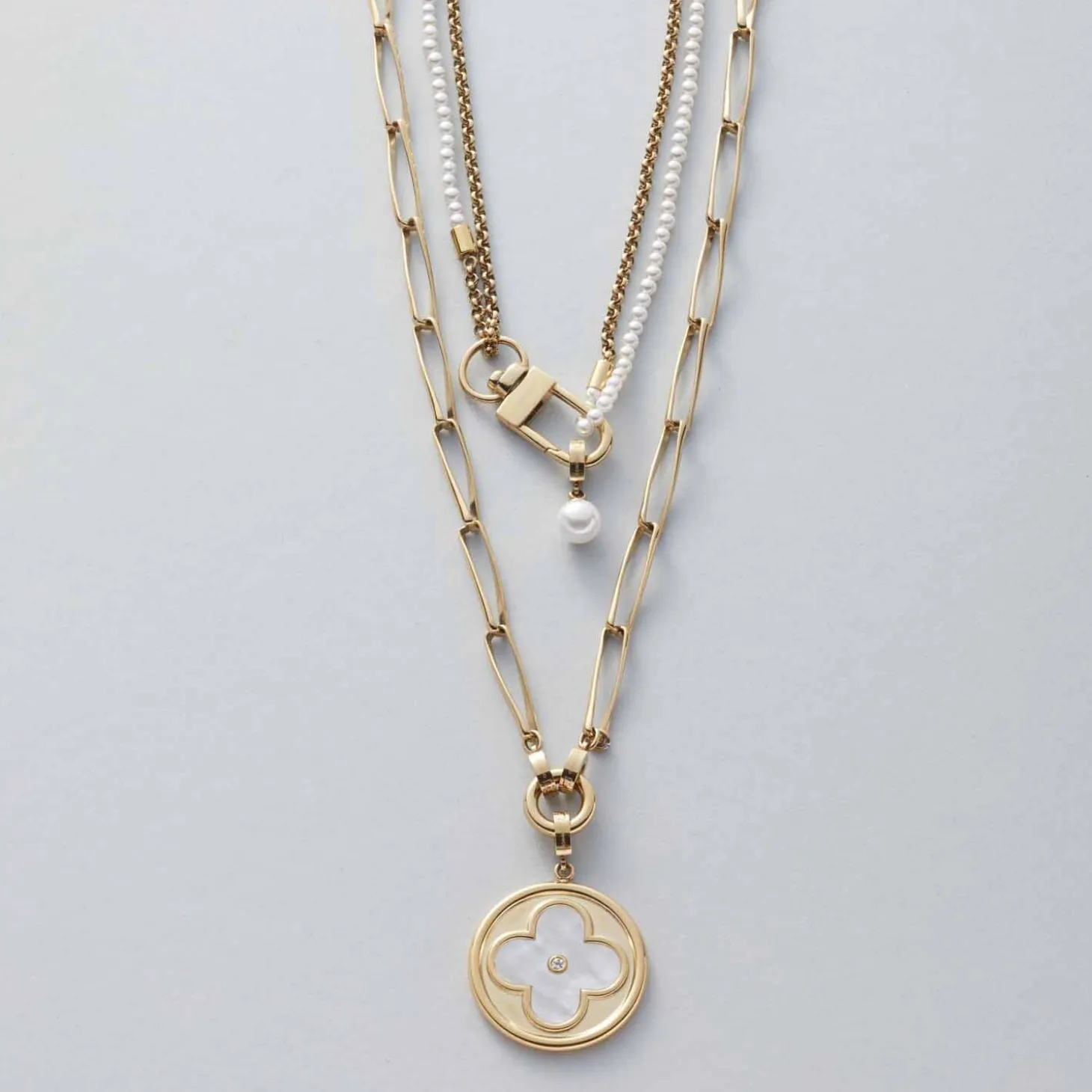 Halskette CONSENZA 70 cm gold Clip & Mix