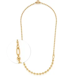 Halskette DOTTY 60 cm gold Clip & Mix