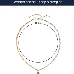 Halskette ELAINE 45 cm gold