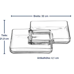 Kabarett SEZIONE 31 cm eckig