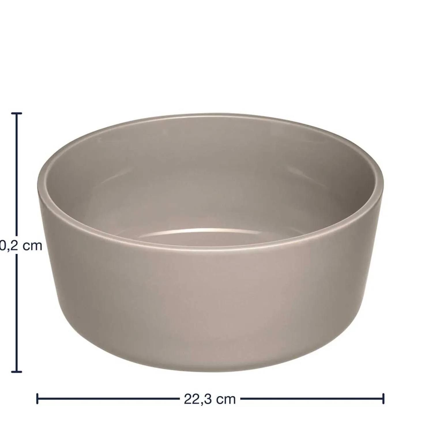 Keramikschale ROMA 23 cm beige