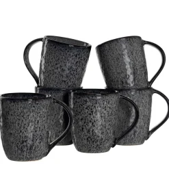 Keramiktasse MATERA 430 ml anthrazit 6er-Set