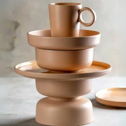 Keramiktasse ROMA 400 ml apricot 6er-Set