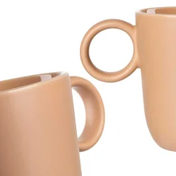 Keramiktasse ROMA 400 ml apricot 6er-Set