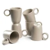 Keramiktasse ROMA 400 ml beige 6er-Set