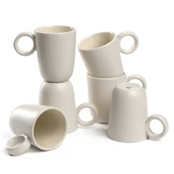 Keramiktasse ROMA 400 ml creme 6er-Set