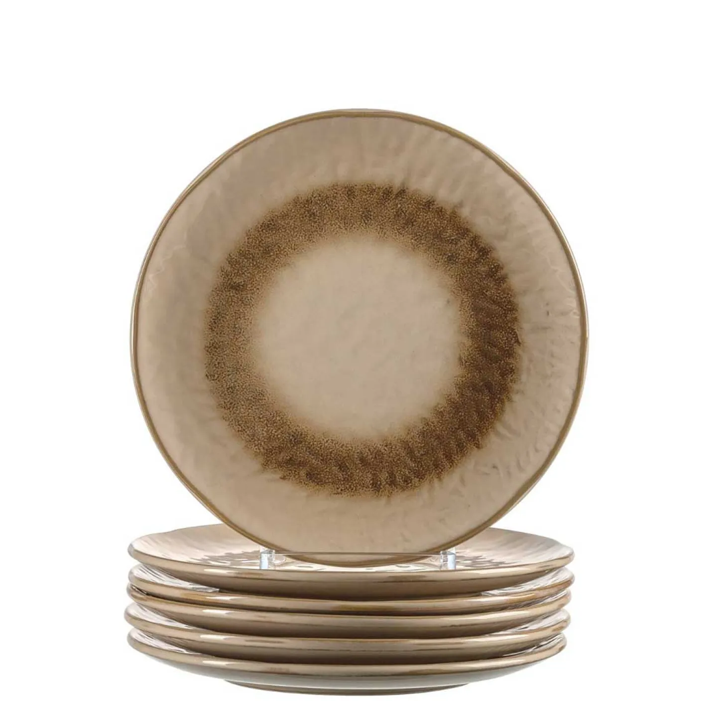 Keramikteller MATERA 23 cm beige 6er-Set
