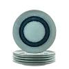 Keramikteller MATERA 23 cm blau 6er-Set