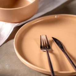 Keramikteller ROMA 27 cm apricot 6er-Set