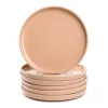 Keramikteller ROMA 22 cm apricot 6er-Set