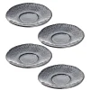 Keramikuntertasse MATERA 15 cm anthrazit 4er-Set