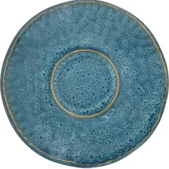 Keramikuntertasse MATERA 11 cm blau 4er-Set