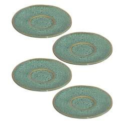 Keramikuntertasse MATERA 11 cm grün 4er-Set