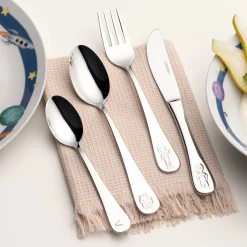 Kinderbesteck BAMBINI AVVENTURA silber 4-teilig