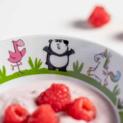 Kindergeschirr BAMBINI Einhorn/Panda/Flamingo 3-teilig
