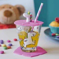 Kindertrinkset BAMBINI 9-teilig Flamingo Einhorn Panda