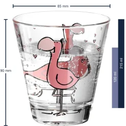Kindertrinkset BAMBINI 3-teilig Flamingo