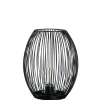 Laterne mit LED CASOLARE 24 cm schwarz
