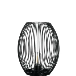 Laterne mit LED CASOLARE 24 cm schwarz