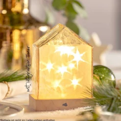 LED Haus 18 cm amber MAGICO