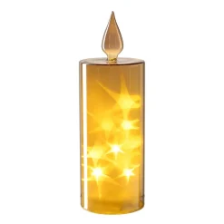 LED Kerze CAPANNA 27 cm gold