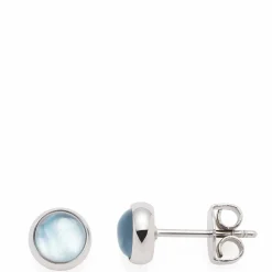 Ohrstecker BEA grau blau