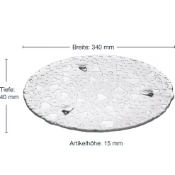 Platte HEART 34 cm mit Herzoptic