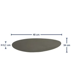 Platzset GOCCE 34 x 48 cm grau
