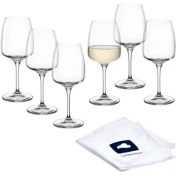 Rieslingglas CESTI 280 ml 6er-Set + Poliertuch
